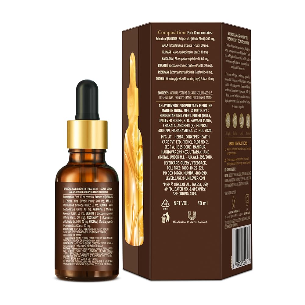 Indulekha Bringha Hair Serum 30ml | Brahmi & Rosemary | Bulk & Wholesale - Image 2