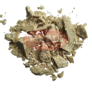 Raw unrefined Kokum Butter 100g — pale cream and terracotta-brown chunks, authentic Indian cosmetic ingredient
